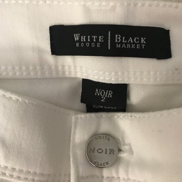 NWT WHITE HOUSE/BLACK MARKET "NOIR" SLIM CROP PANT - Picture 11 of 12